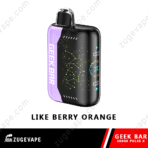 Geek Bar vape device with berry orange flavor.