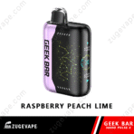 Geek Bar vape, raspberry peach lime flavor