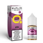 Elfliq grape nicotine salt e-liquid packaging