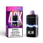 Elf Bar Mooneight vape, grape raspberry flavor.