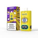 Mr. Goodie vape with adjustable flavors and nicotine warning.