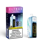 Elfbar disposable vape, Icy Blue Rose flavor.