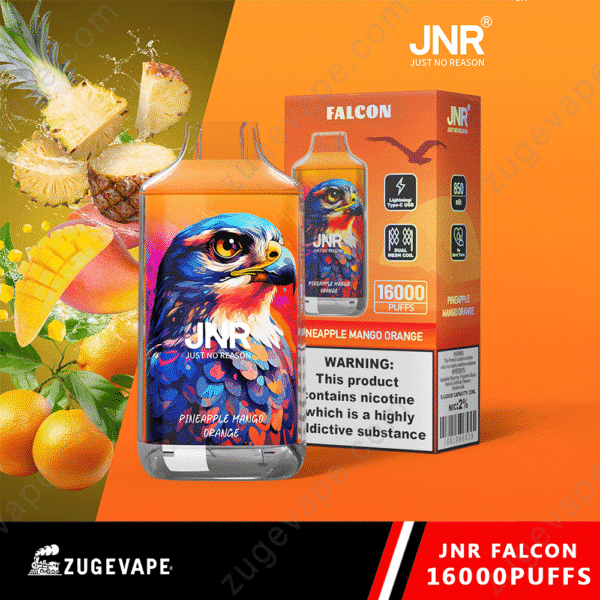JNR Falcon vape, pineapple mango orange flavor