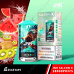 JNR Falcon-X vape with kiwi watermelon flavor.