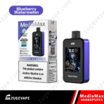 MediaMax Blueberry Watermelon vape packaging, 40000 puffs