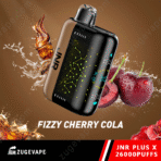 JNR Plus X vape with fizzy cherry cola flavor.