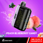 JNR vape, peach blueberry candy flavor.