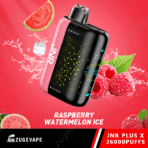 JNR Plus X vape, raspberry watermelon ice flavor