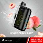 JNR vape with white peach flavor and splash effect