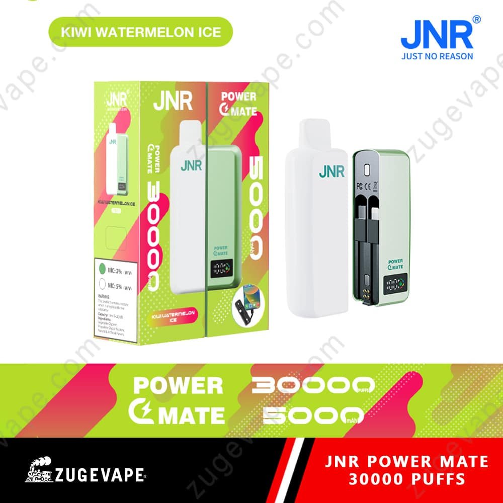JNR-Power-Mate-30000-Puffs-Kiwi-Watermelon-Ice.jpg Kiwi Watermelon Ice vape, JNR Power Mate 30000 puffs.