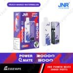 JNR vape device packaging, peach mango watermelon flavor.