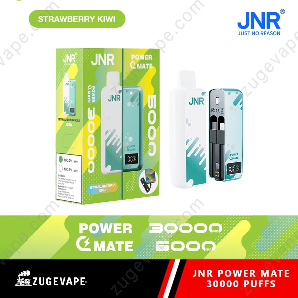 JNR-Power-Mate-30000-Puffs-Strawberry-Kiwi.jpg JNR Power Mate vape, strawberry kiwi flavor.