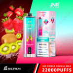 JNR Shisha Hookah Max, strawberry kiwi flavor, 22000 puffs