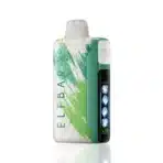 Green and white Elebar vape device with lights.