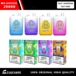 Mr. Goodie vape pods display with packaging.