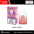 Mr. Goodie 20000 Juicy Peach vape pod.