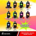 ZugeVape vapor flavors with fruits and ice.