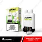 UWAKE 30000 puffs vape with double apple flavor.