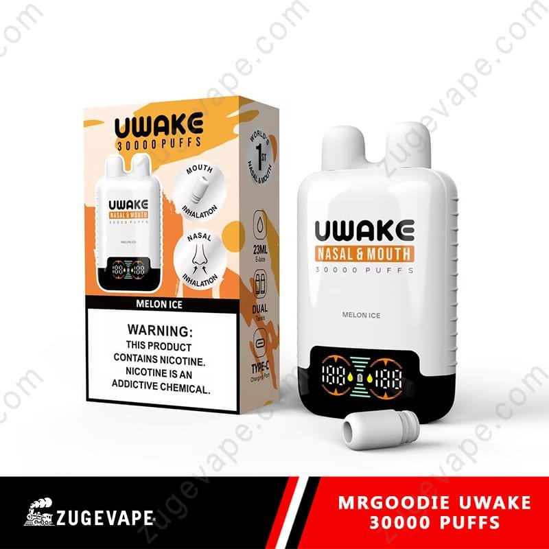 MrGoodie-Uwake-30000-Puffs-Melon-Ice.jpg UWAKE Melon Ice 30000 puffs vaporizer packaging.