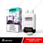 UWAKE 30000 puffs vape, rose lychee flavor.