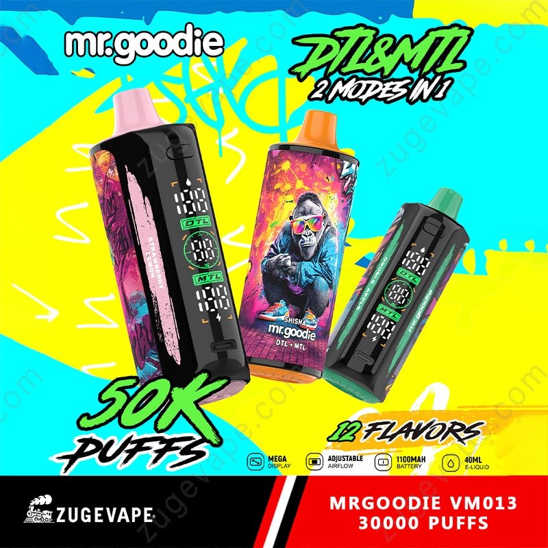 MrGoodie-Vm013-30000-Puffs-Poster.jpg Colorful vape devices with 50K puffs and flavors.
