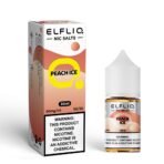 Elfliq peach ice nicotine salts product packaging