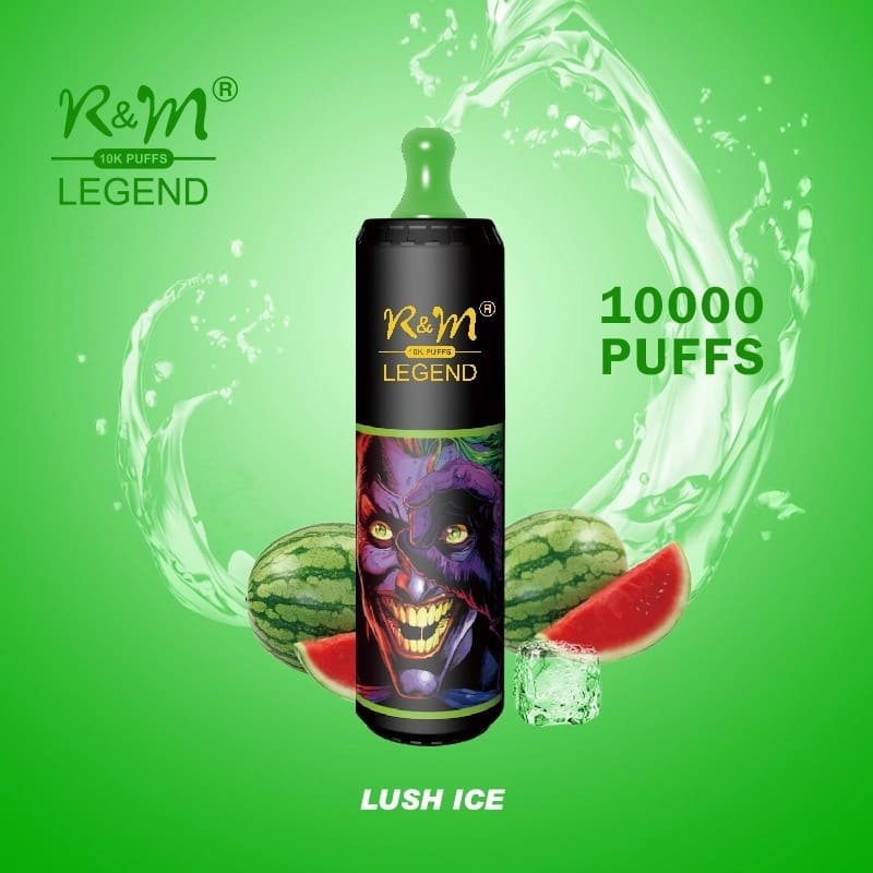 R-M-LEGEND-10K-FLAVORS1.jpeg R&M 10K Puffs vape, Lush Ice flavor.