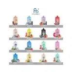 Fumot vape flavors display chart with thirteen options.