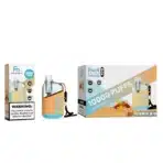 Vape device box labeled 10000 puffs, gummy bear flavor.