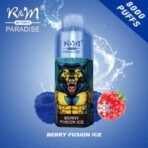 R&M Berry Fusion Ice vape with berries illustration.