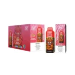 Raspberry Strawberry Ice vape packaging with tiger design.