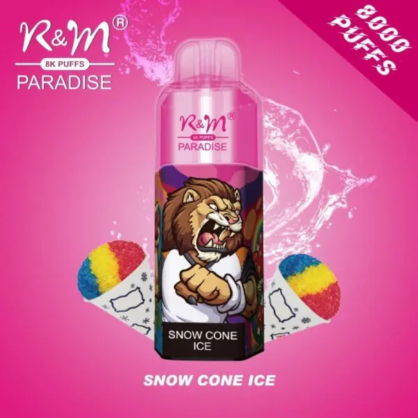 RM-PARADISE-8000-Puffs-Disposable-Vape-Wholesale-Snow-Cone-Ice-600x600-1.webp R&M 8000 puff vape Snow Cone Ice flavor