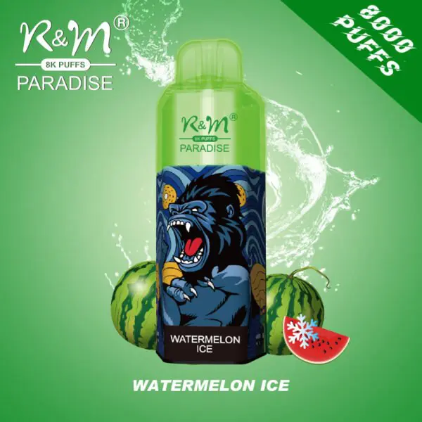 RM-PARADISE-8000-Puffs-Disposable-Vape-Wholesale-Watermelon-Ice-600x600-1.webp R&M Paradise Watermelon Ice vape packaging