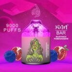 9000 puff vape, blue razz pomegranate flavor