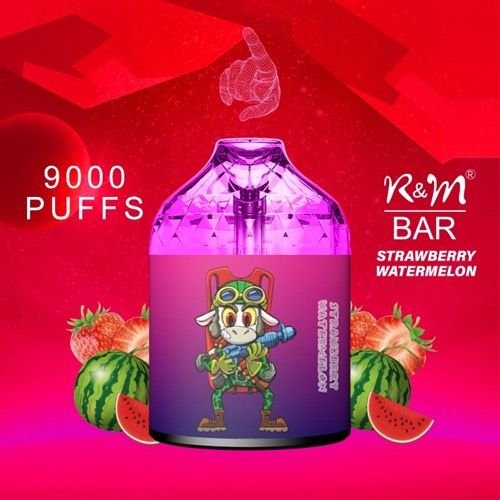 RM_BAR_9000_puffs_8.jpg K&M Bar Strawberry Watermelon 9000 Puffs Vaporizer
