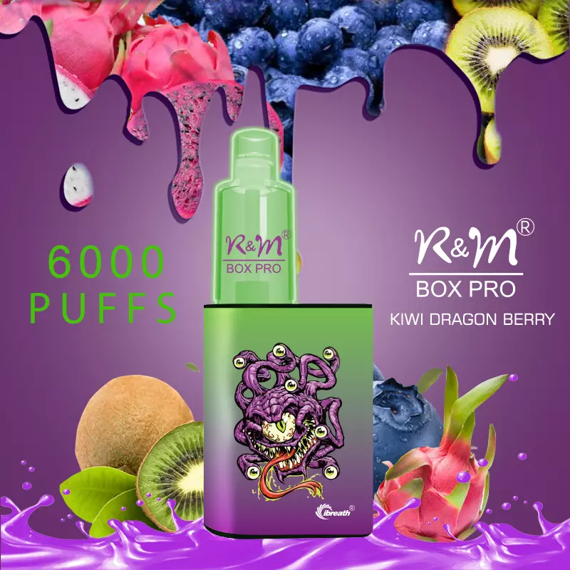 RM_BOX_PRO_6000puffs_12.webp R&M Box Pro vape, Kiwi Dragon Berry flavor