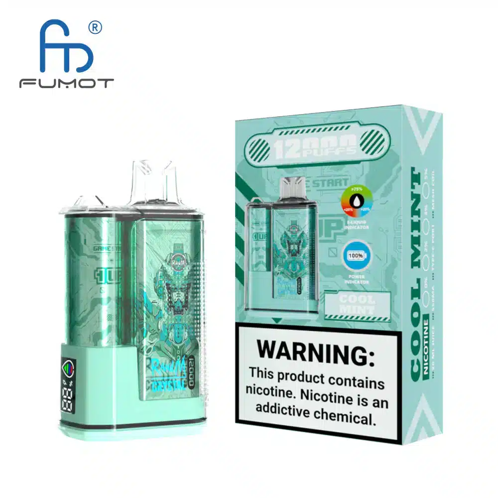 RandM_Crystal_12000_Puffs_00005.webp Cool mint vape with nicotine warning label