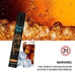 Cola ice vape with nicotine warning, contains nicotine.