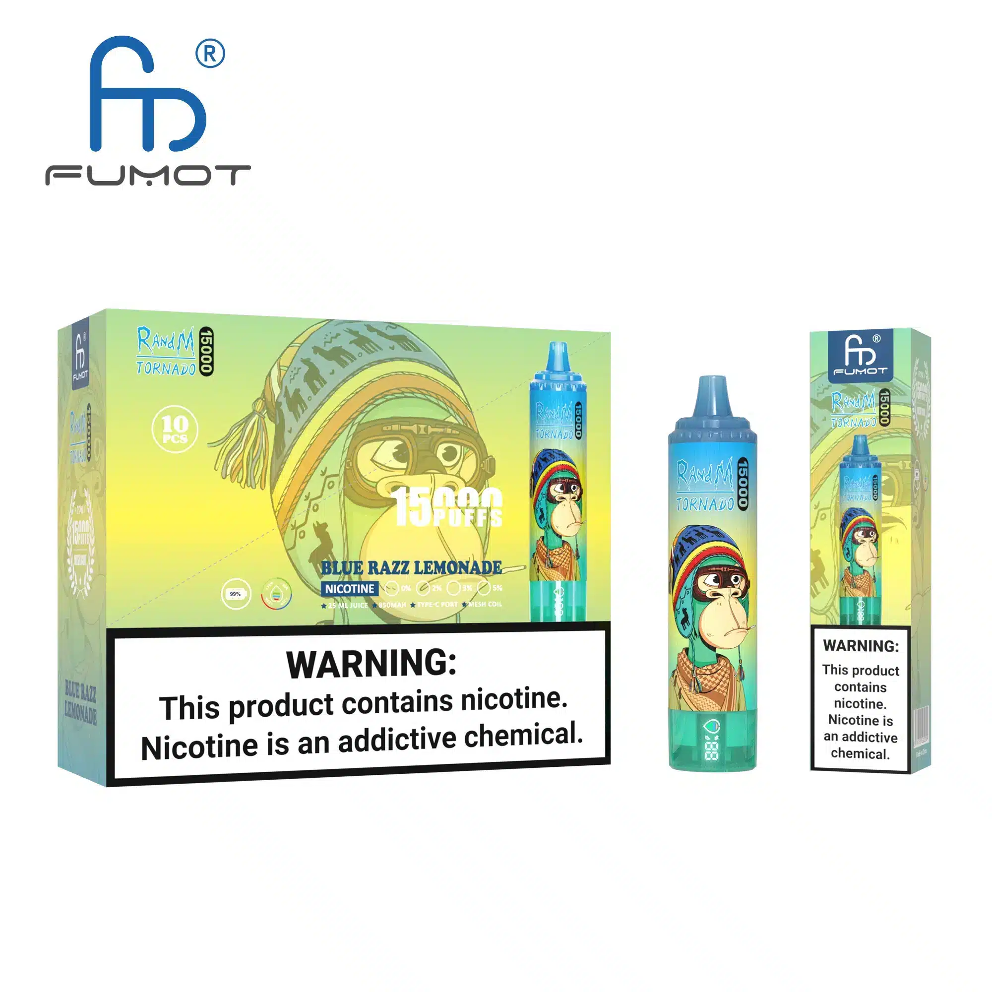 RandM_Tornado_15000_puffs_00010.webp Blue Razz Lemonade vape packaging and warning label