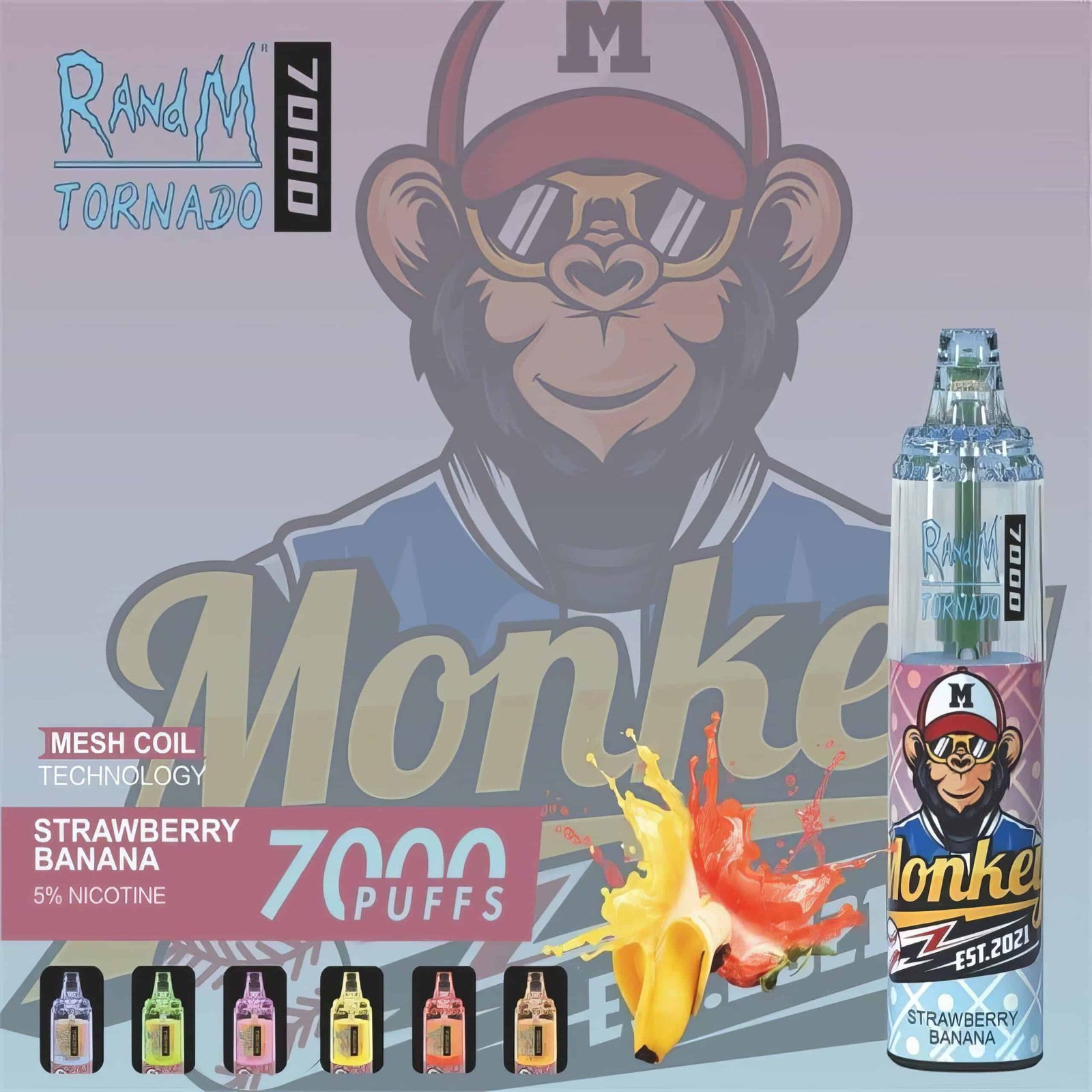 RandM_Tornado_7000_Puffs_Disposable_Vape_00007-1-scaled-1.jpg RandM Tornado vape, strawberry banana flavor, 7000 puffs.