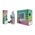 Vape packaging with blueberry bubblegum flavor.