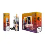 Disposable vape packaging, 10000 puffs, blueberry ice flavor.