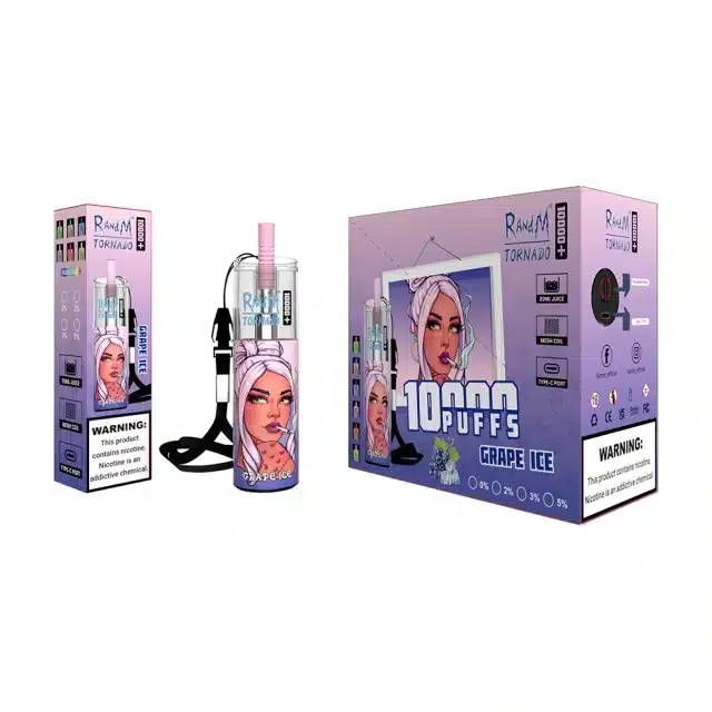 Randm_Tornado_10k_PLU_Spuffs_00006.webp R and M Tornado Grape Ice vape packaging