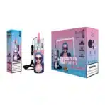 Vape with mixed berries flavor packaging design.