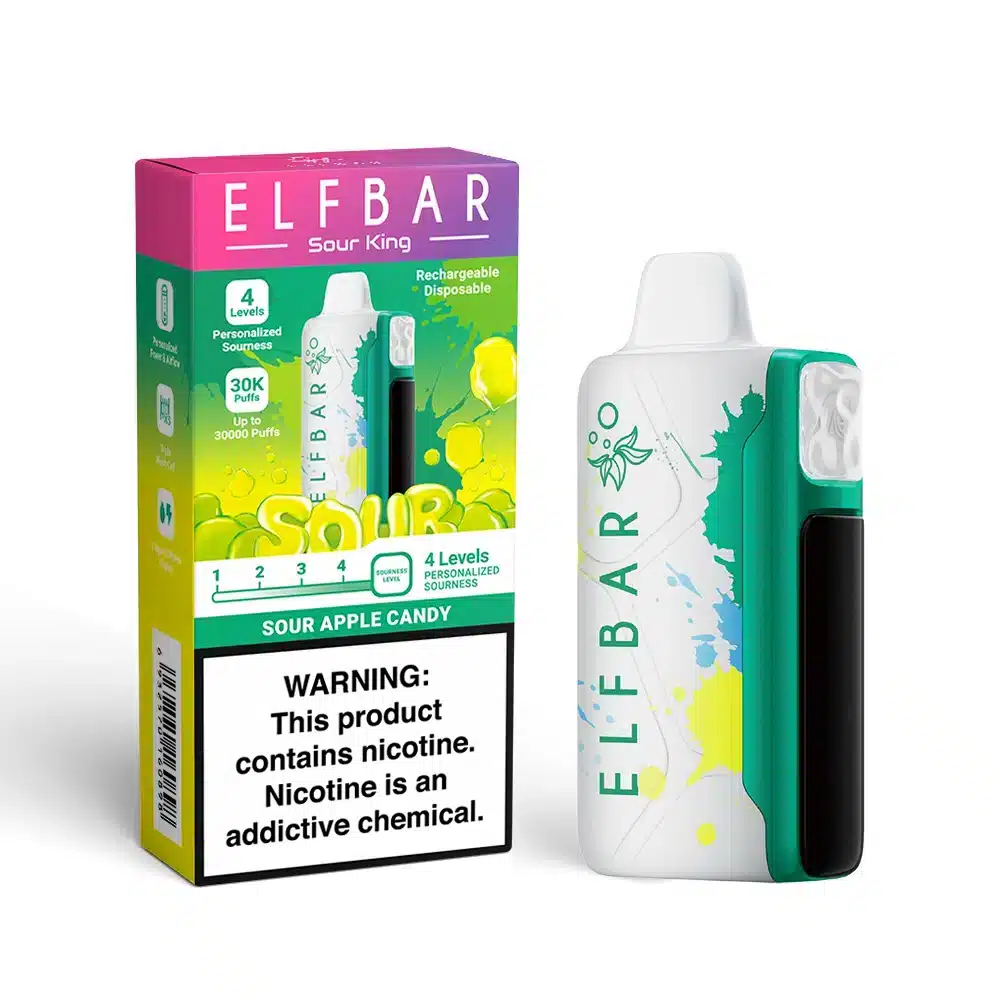 SourAppleCandy-6e1d Elf Bar Sour Apple Candy vape packaging