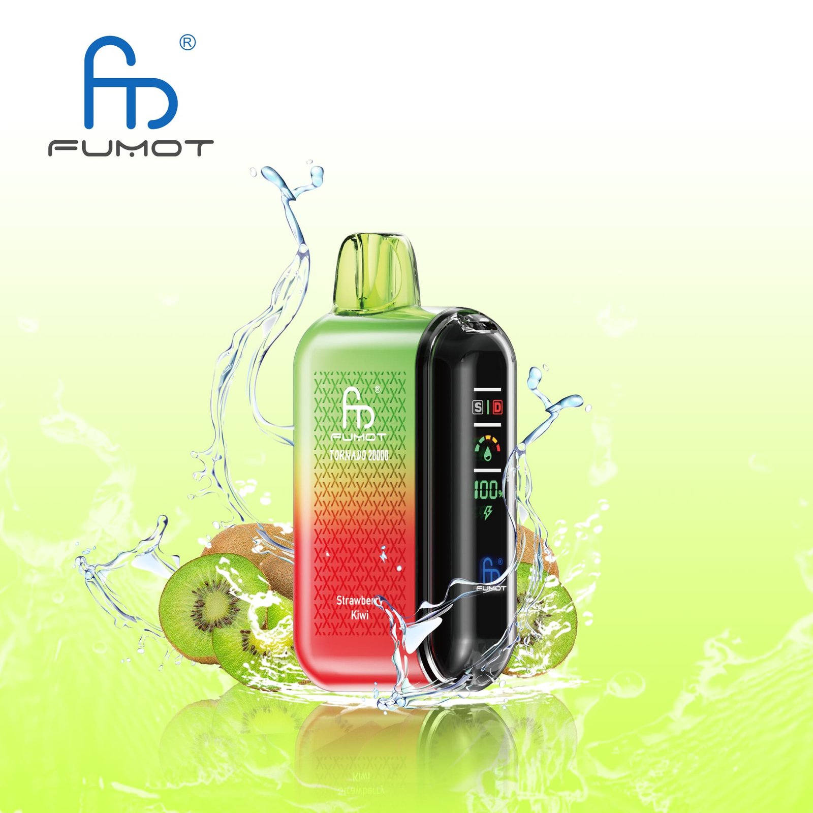 Fragola-Kiwi.jpg Colorful vape device with water splash and fruits.
