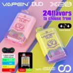 Vapen Duo vape with 24 flavors and dual tank.