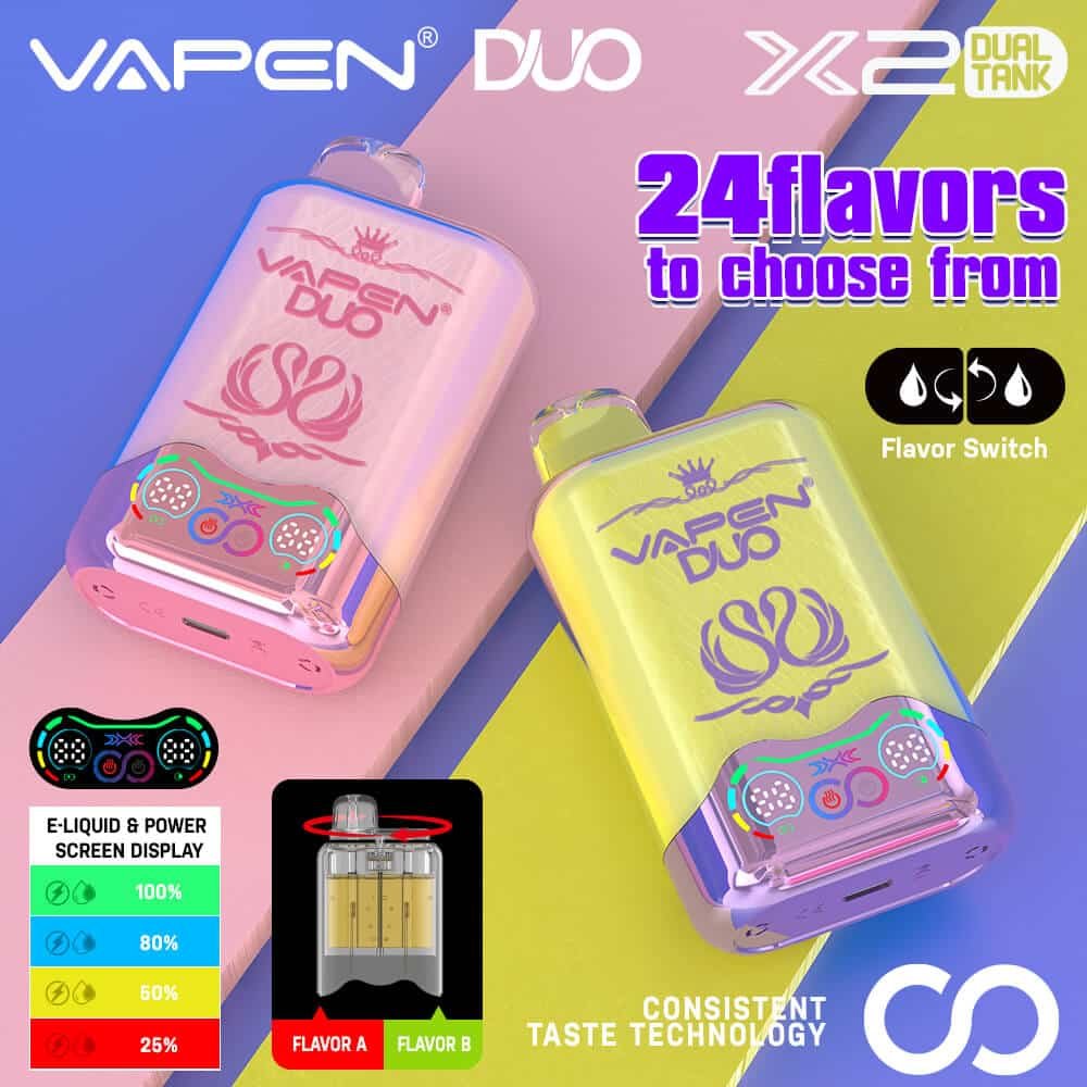 VAPEN-DUO-Twins-40000-Puffs-Disposable-Vape-40K-Puff-2-x-20000-Flavors-in-1-Dual-Pod-Mesh-Coil-Smart-Display-Screen-EU-Warehouse-Vapsolo-Triple-30000-4.jpg Vapen Duo vape with 24 flavors and dual tank.