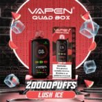Vapen Quad Box vape with lush ice flavor