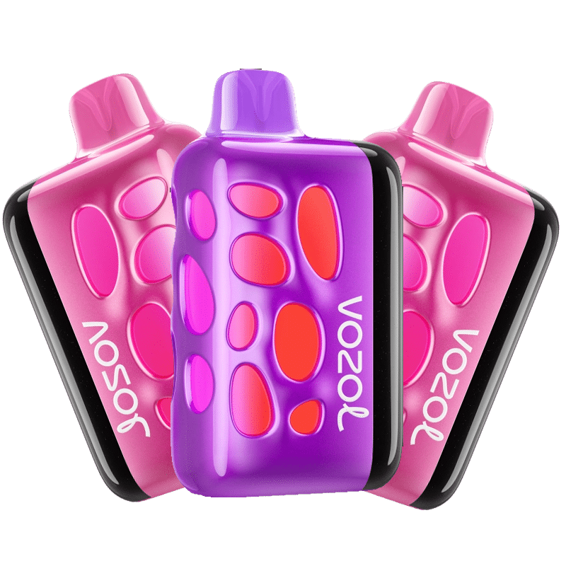 Colorful Vozol vape devices in vibrant design.